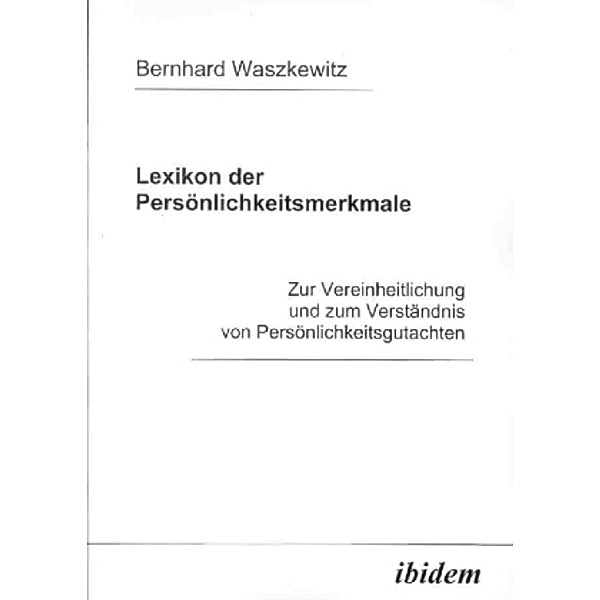 Lexikon der Persönlichkeitsmerkmale, Bernhard Waszkewitz