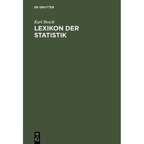 Lexikon der Statistik, Karl Bosch