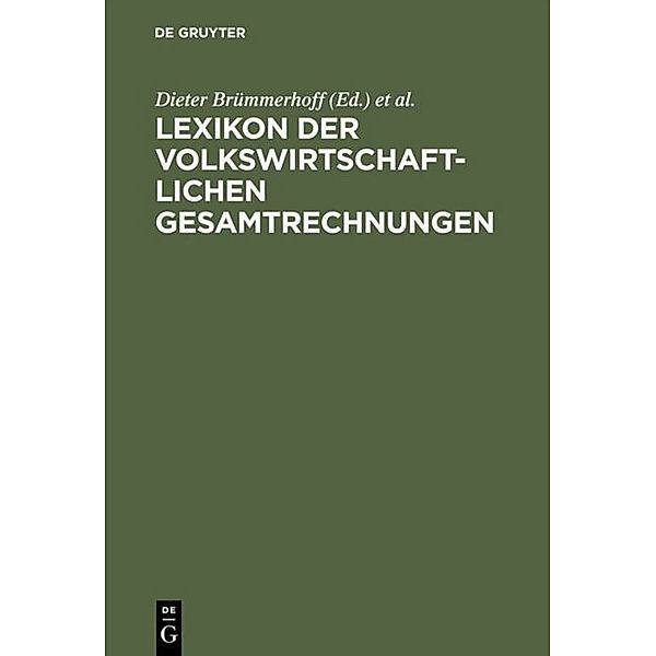 Lexikon der Volkswirtschaftlichen Gesamtrechnungen, Heinrich Lützel, Dieter Brümmerhoff