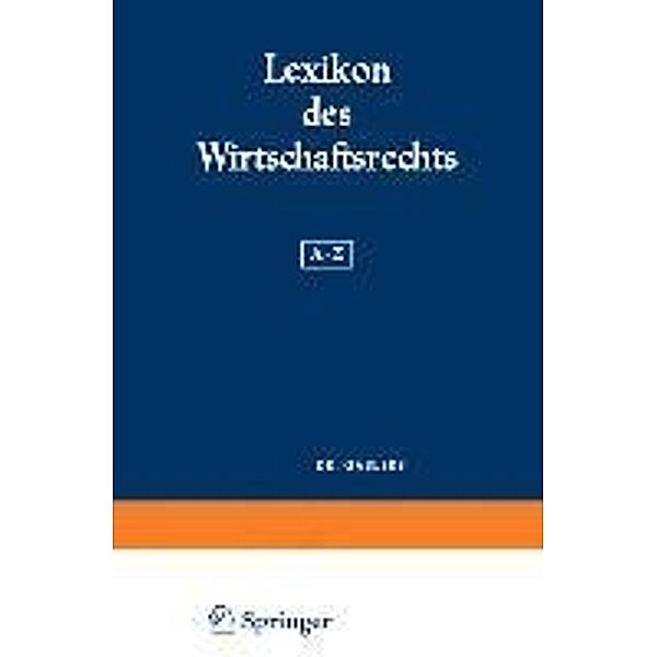 Lexikon des Wirtschaftsrechts, Gerhard Bruch