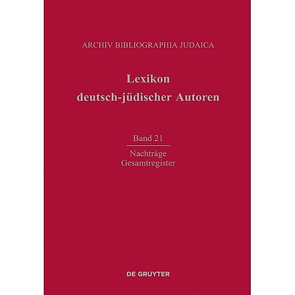 Lexikon deutsch-jüdischer Autoren. Band 21, Renate Heuer