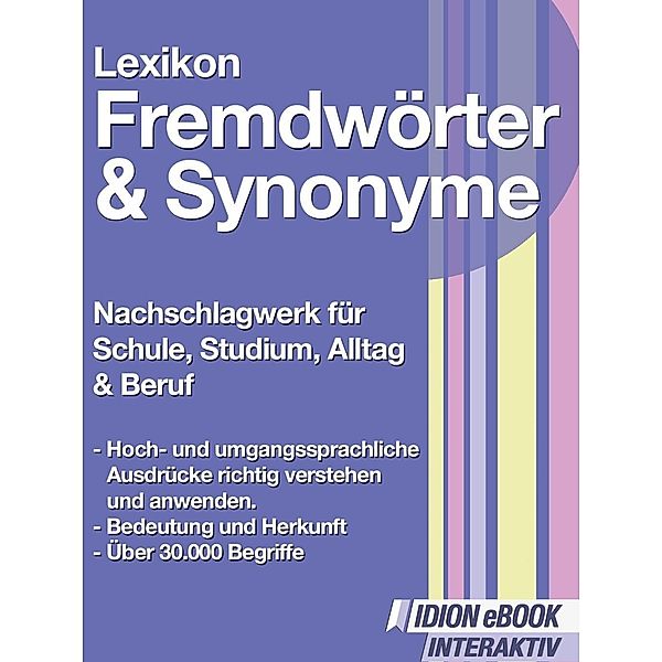 Lexikon Fremdwörter Synonyme, Red. Serges Verlag