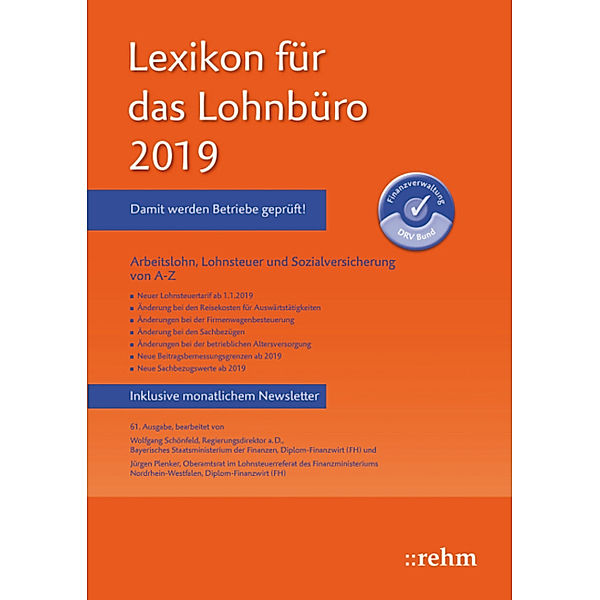 Lexikon für das Lohnbüro 2019 (E-Book EPUB), Wolfgang Schönfeld, Jürgen Plenker