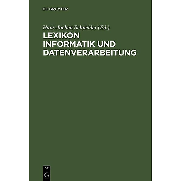 Lexikon Informatik und Datenverarbeitung / Jahrbuch des Dokumentationsarchivs des österreichischen Widerstandes