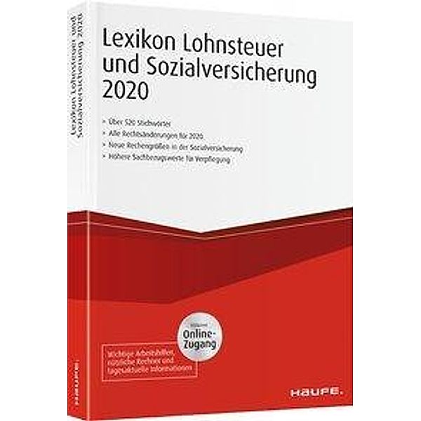 Lexikon Lohnsteuer und Sozialversicherung 2020 - inkl. Onlinezugang