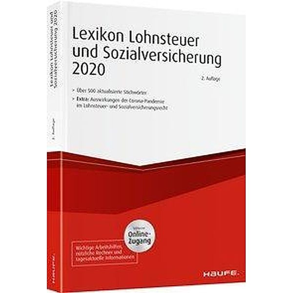 Lexikon Lohnsteuer und Sozialversicherung 2020 - inkl. Onlin