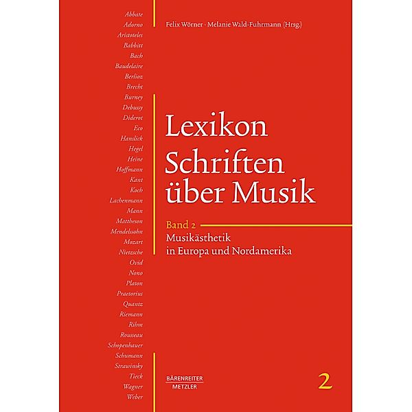 Lexikon Schriften über Musik, Band 2: Musikästhetik in Europa und Nordamerika