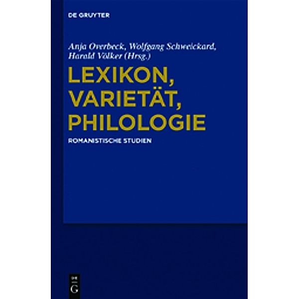 Lexikon, Varietät, Philologie