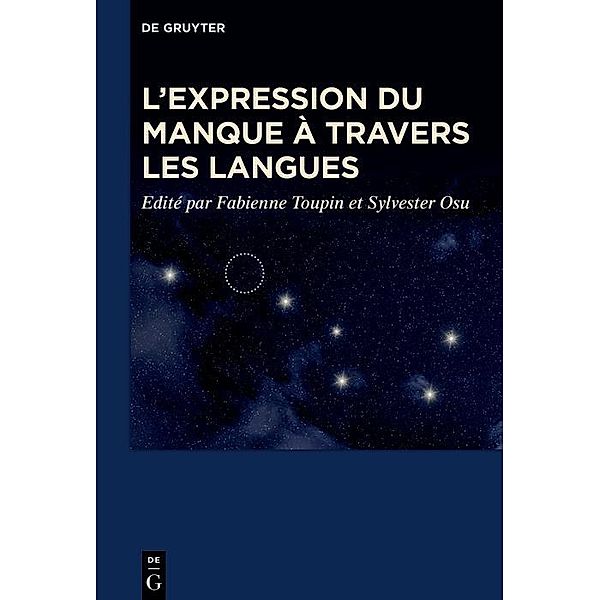 L'expression du manque à travers les langues