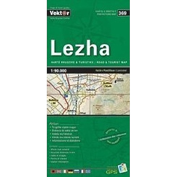 Lezha Provinzkarte 1 : 90 000 GPS