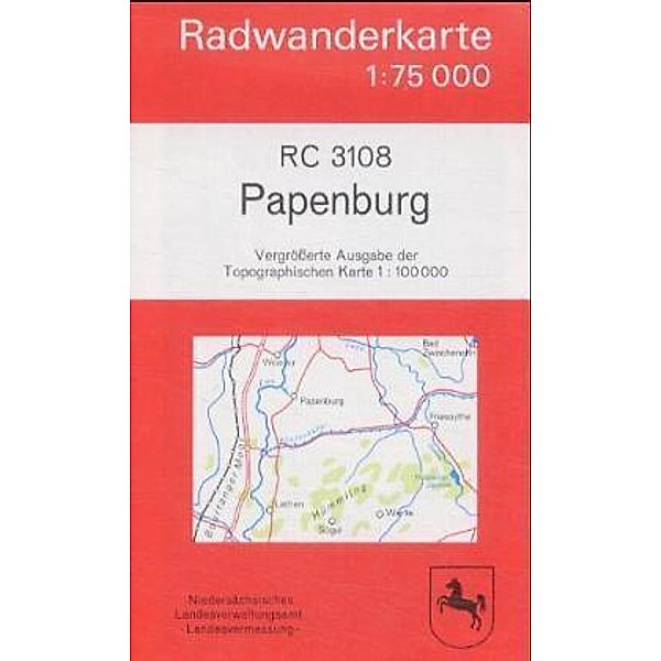 LGN Radwanderkarte Niedersachsen - Papenburg