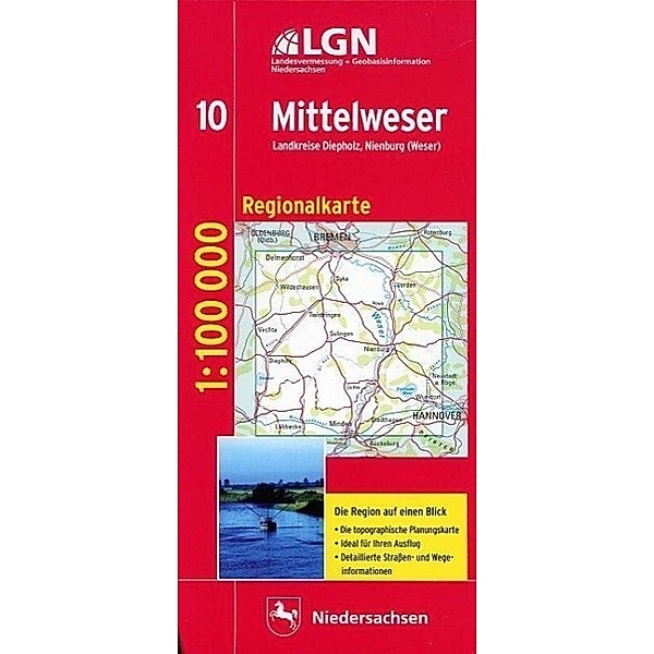 LGN Regionalkarte Mittelweser