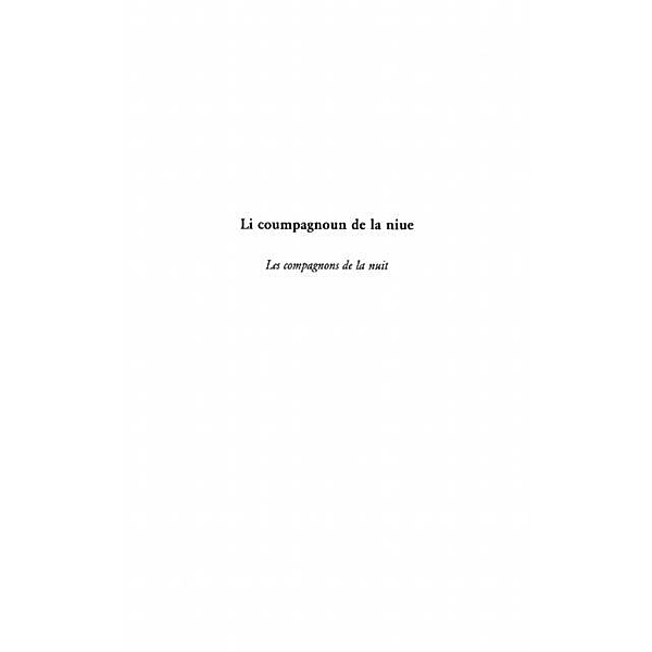 Li coumpagnoun de la nuie les compagnons de la nuit / Hors-collection, Bouery Jean Bernat