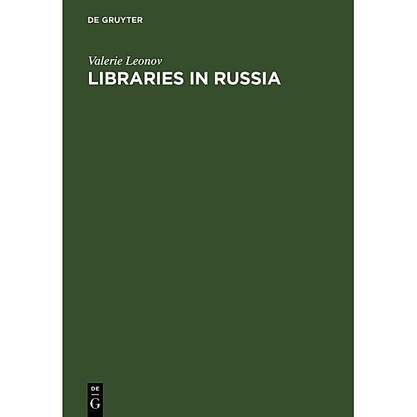 Libraries in Russia, Valerie Leonov