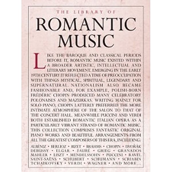 Library of Romantic Music, Amsco Publications