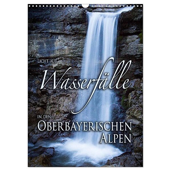 Licht auf Wasserfälle in den oberbayrischen Alpen (Wandkalender 2024 DIN A3 hoch), CALVENDO Monatskalender, Stefan Sporrer