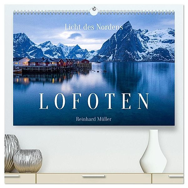 Licht des Nordens - LOFOTEN (hochwertiger Premium Wandkalender 2025 DIN A2 quer), Kunstdruck in Hochglanz, Calvendo, Reinhard Müller