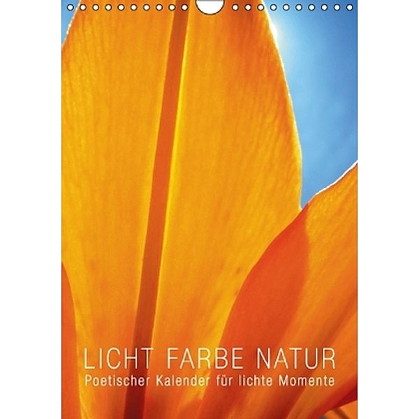 Licht Farbe Natur (Wandkalender 2015 DIN A4 hoch), Babette Reek