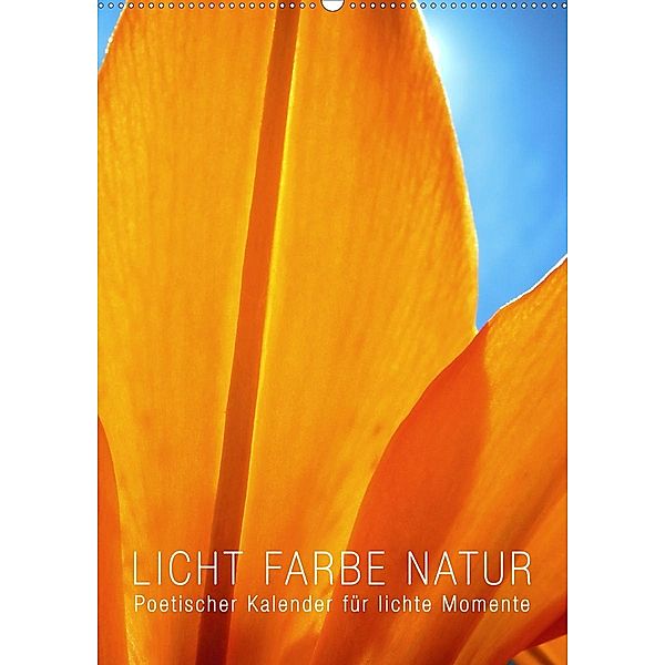 Licht Farbe Natur (Wandkalender 2020 DIN A2 hoch), Babette Reek