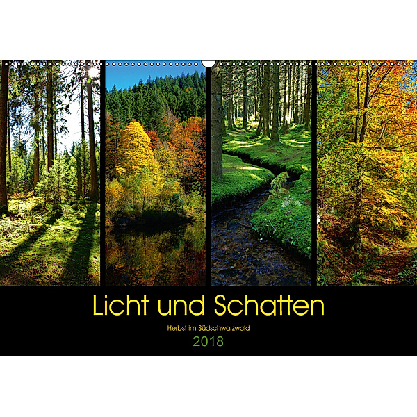 Licht und Schatten - Herbst im Südschwarzwald (Wandkalender 2018 DIN A2 quer), Lost Plastron Pictures