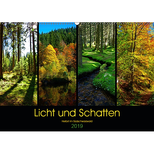 Licht und Schatten - Herbst im Südschwarzwald (Wandkalender 2019 DIN A2 quer), Lost Plastron Pictures