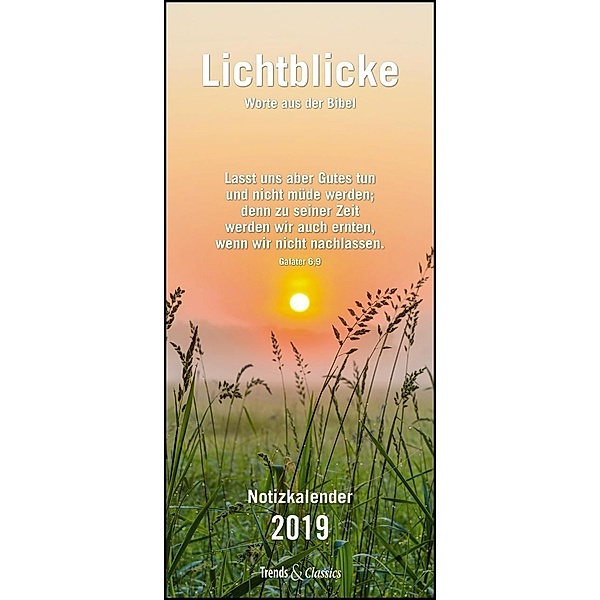Lichtblicke Notizkalender 2019
