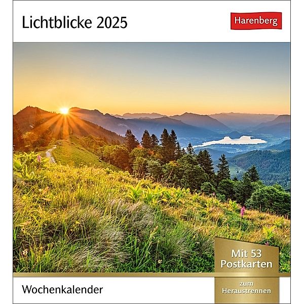 Lichtblicke Postkartenkalender 2025 - Wochenkalender mit 53 Postkarten