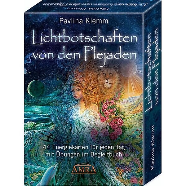 Lichtbotschaften von den Plejaden - das Kartenset: 44 Energiekarten für jeden Tag mit Übungen im Begleitbuch, m. 1 Buch, 44 Teile, Pavlina Klemm