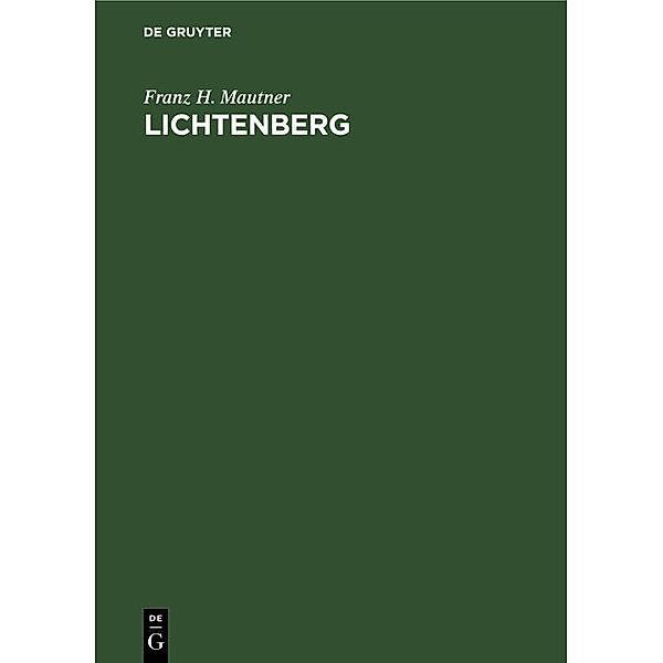 Lichtenberg, Franz H. Mautner