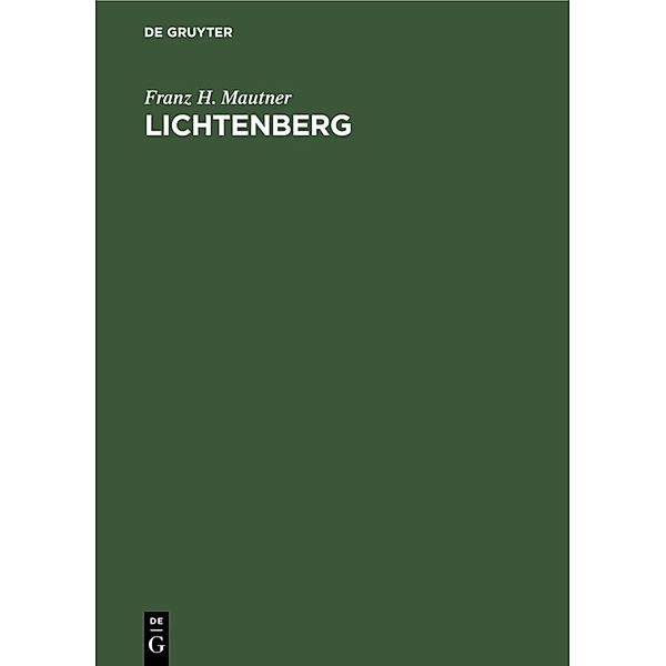 Lichtenberg, Franz H. Mautner