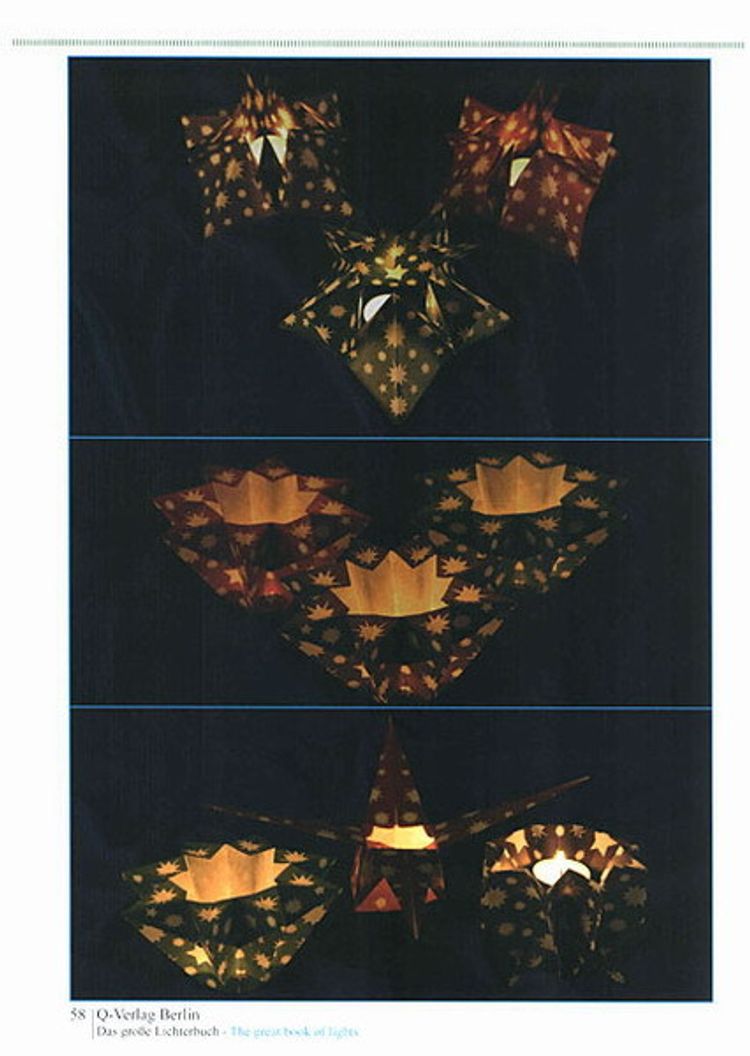 Lichter aus Papier in Origami-Technik. 55 Modelle. Deutsch-Englisch