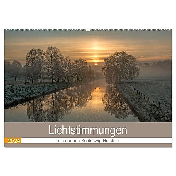 Lichtstimmungen im schönen Schleswig Holstein (Wandkalender 2024 DIN A2 quer), CALVENDO Monatskalender, Andrea Potratz