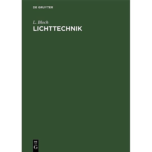 Lichttechnik / Jahrbuch des Dokumentationsarchivs des österreichischen Widerstandes, L. Bloch