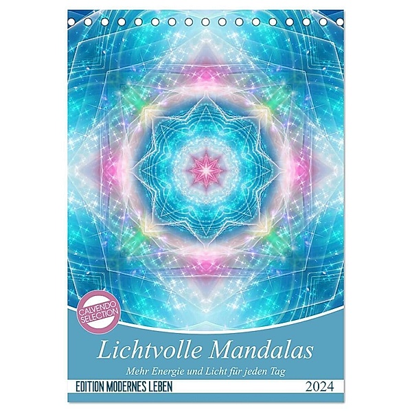 Lichtvolle Mandalas (Tischkalender 2024 DIN A5 hoch), CALVENDO Monatskalender, Gaby Shayana Hoffmann