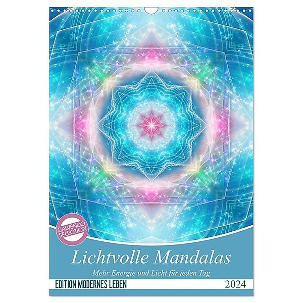 Lichtvolle Mandalas (Wandkalender 2024 DIN A3 hoch), CALVENDO Monatskalender, Gaby Shayana Hoffmann