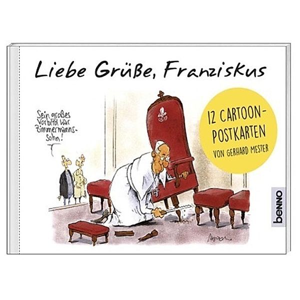 Liebe Grüße, Franziskus, Postkartenbuch, Gerhard Mester