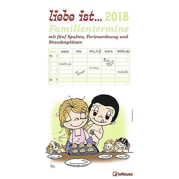 liebe ist... 2018 Familienplaner, Kim Casali