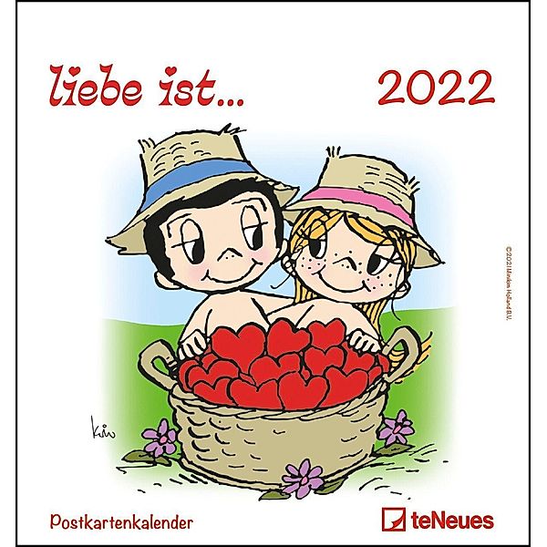 liebe ist... 2022 - Postkarten-Kalender - Kalender-mit-Postkarten - zum-raustrennen - 16x17, Kim Casali