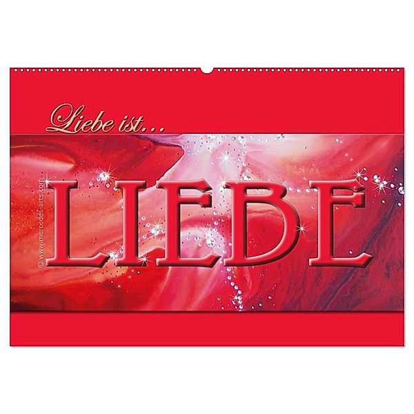 Liebe ist... Liebe (Wandkalender 2024 DIN A2 quer), CALVENDO Monatskalender, Mercedes De. Rabena