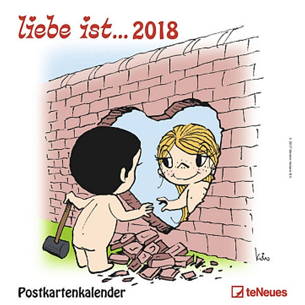 liebe ist... Postkartenkalender 2018, Kim Casali