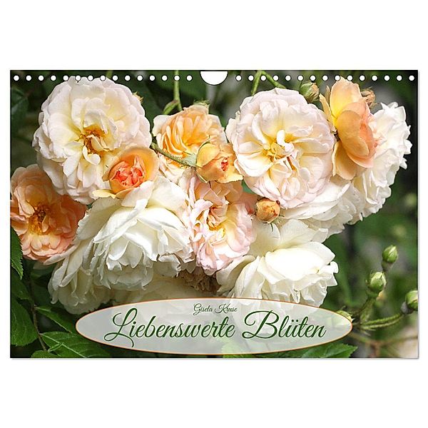 Liebenswerte Blüten (Wandkalender 2024 DIN A4 quer), CALVENDO Monatskalender, Gisela Kruse