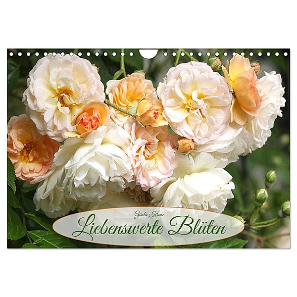 Liebenswerte Blüten (Wandkalender 2025 DIN A4 quer), CALVENDO Monatskalender, Calvendo, Gisela Kruse