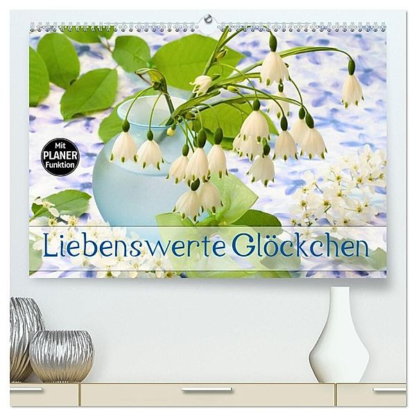 Liebenswerte Glöckchen (hochwertiger Premium Wandkalender 2024 DIN A2 quer), Kunstdruck in Hochglanz, Gisela Kruse