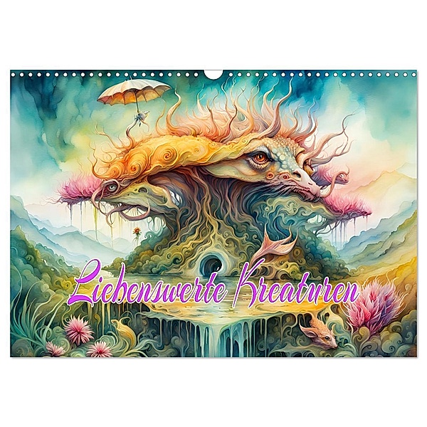 Liebenswerte Kreaturen (Wandkalender 2025 DIN A3 quer), CALVENDO Monatskalender, Calvendo, Dusanka Djeric