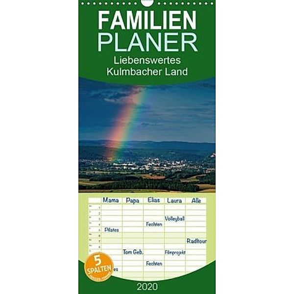 Liebenswertes Kulmbacher Land - Familienplaner hoch (Wandkalender 2020 , 21 cm x 45 cm, hoch), Egid Orth