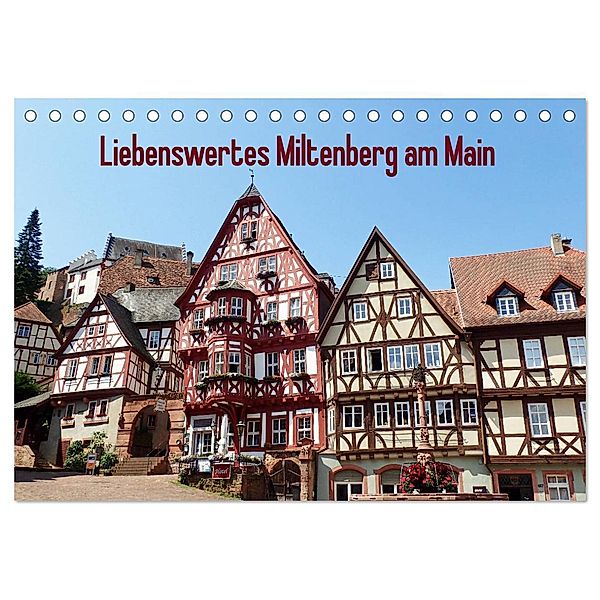 Liebenswertes Miltenberg am Main (Tischkalender 2024 DIN A5 quer), CALVENDO Monatskalender, Ilona Andersen