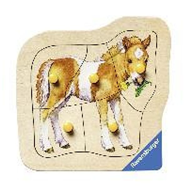 Liebes Pony Holz-Konturpuzzle