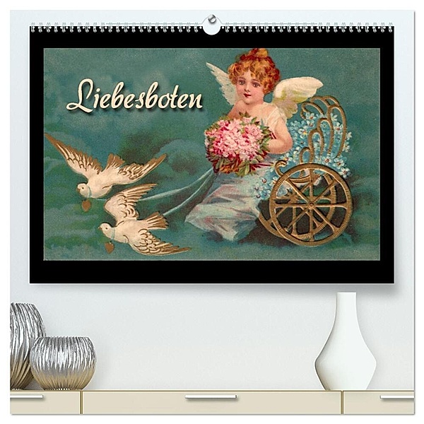 Liebesboten (hochwertiger Premium Wandkalender 2024 DIN A2 quer), Kunstdruck in Hochglanz, Martina Berg