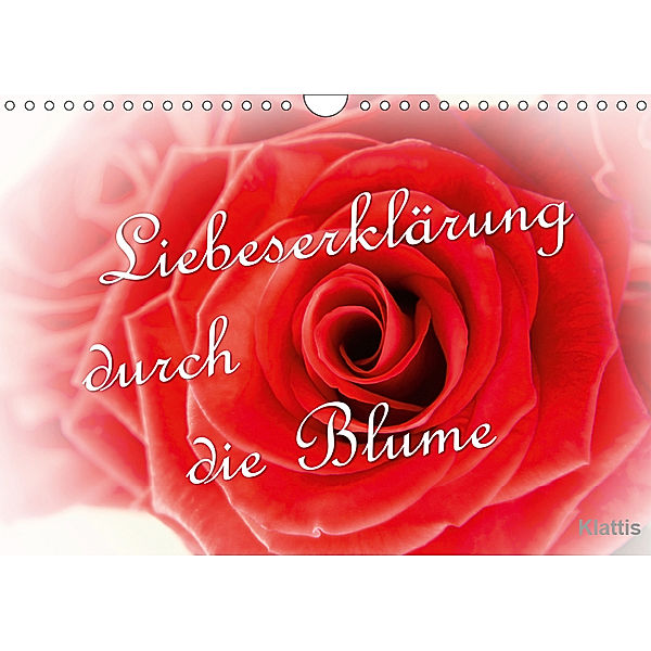 Liebeserklärung durch die Blume (Wandkalender 2019 DIN A4 quer), Klattis