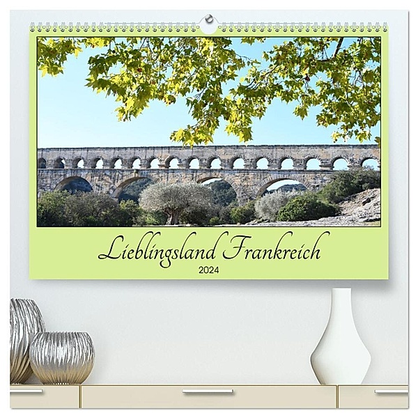 Lieblingsland Frankreich (hochwertiger Premium Wandkalender 2024 DIN A2 quer), Kunstdruck in Hochglanz, Flori0